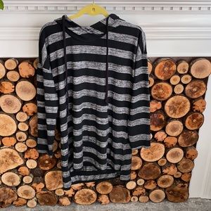 Tunic length pullover